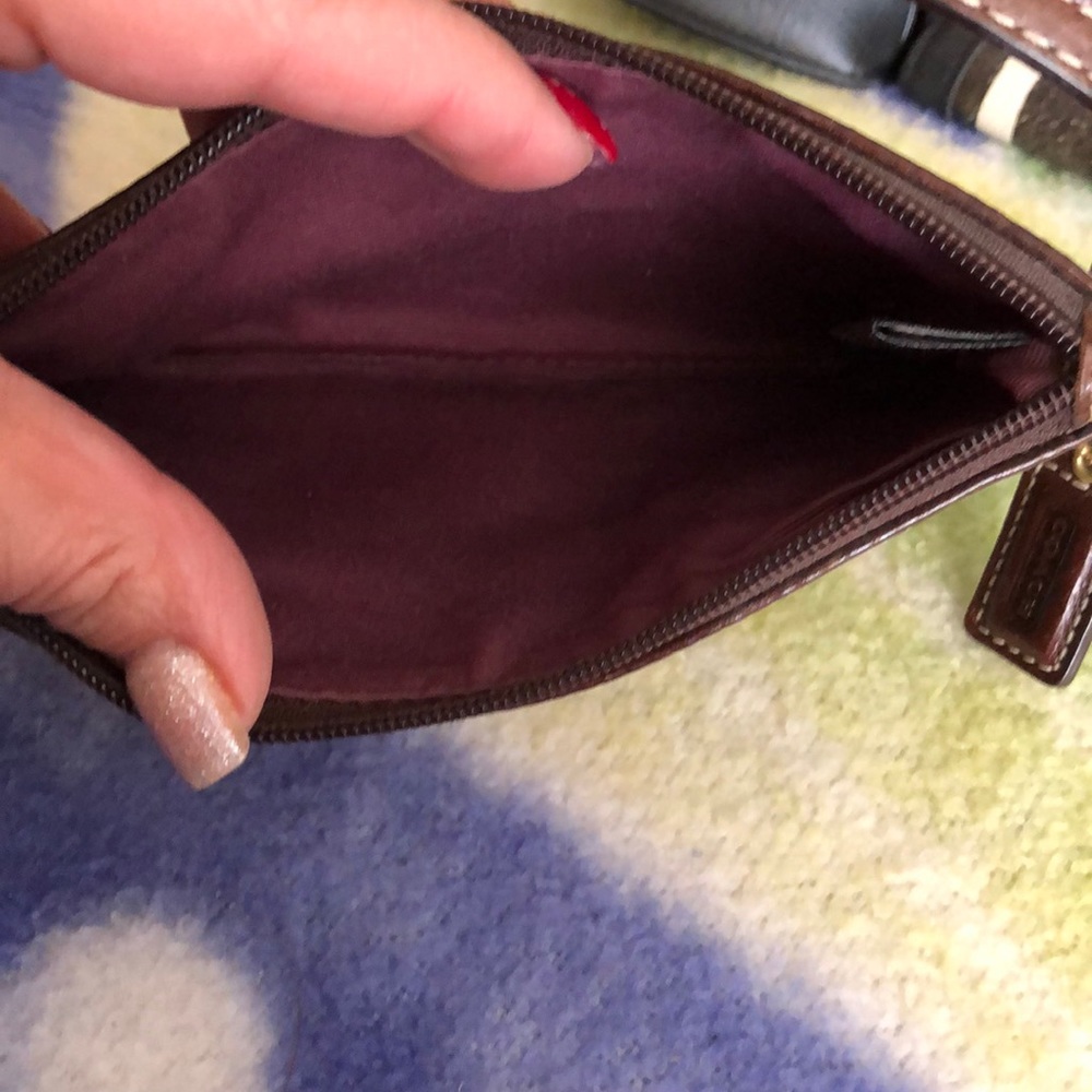 COACH multi colored wristlet - Picture 3 of 3